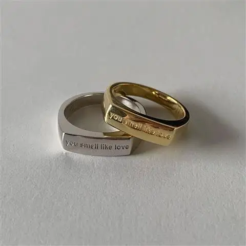 

Мужское и женское кольцо из серебра 2023 пробы, с нейтральным украшением