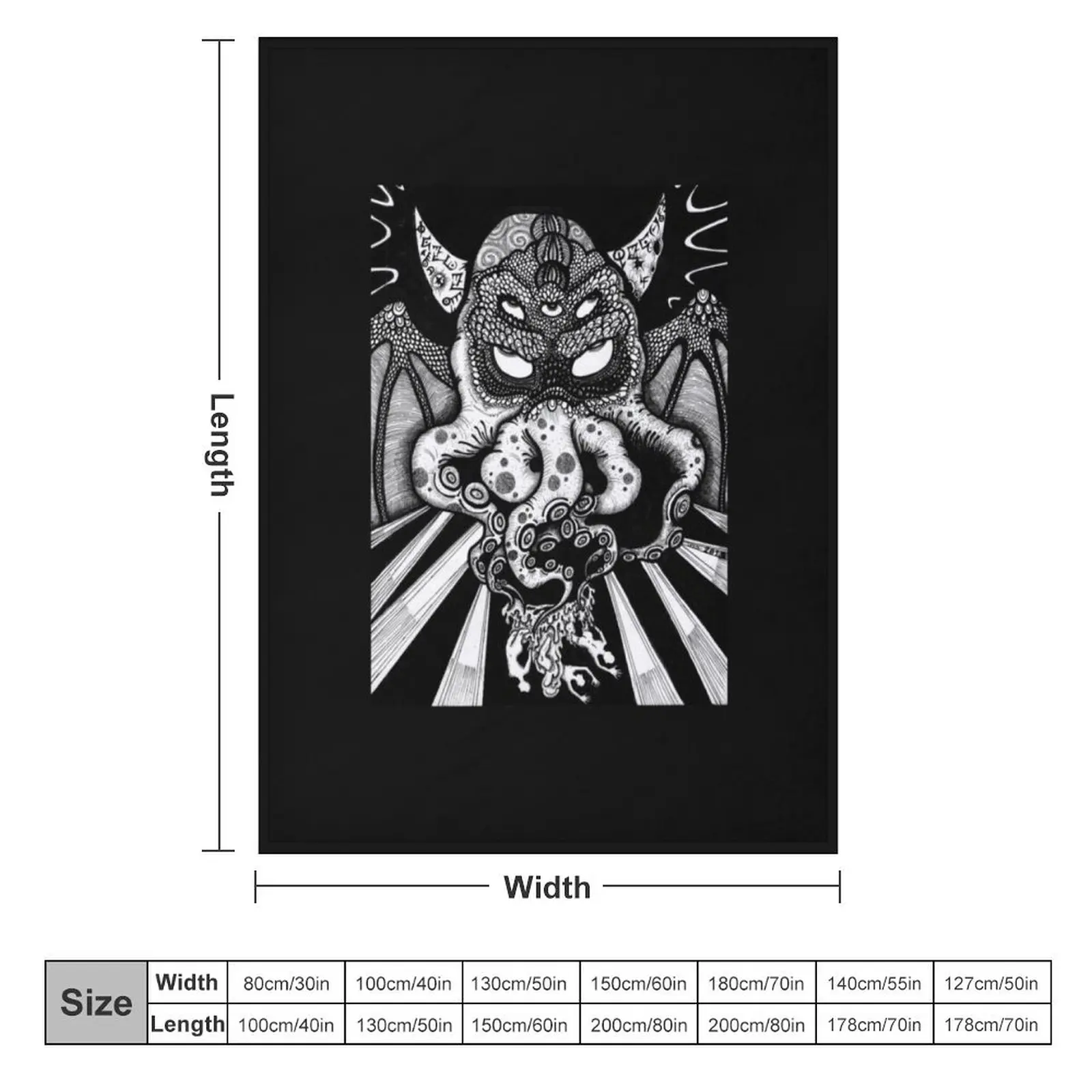 Тонкое пляжное одеяло Cthulhu fhtagn: he waits dream