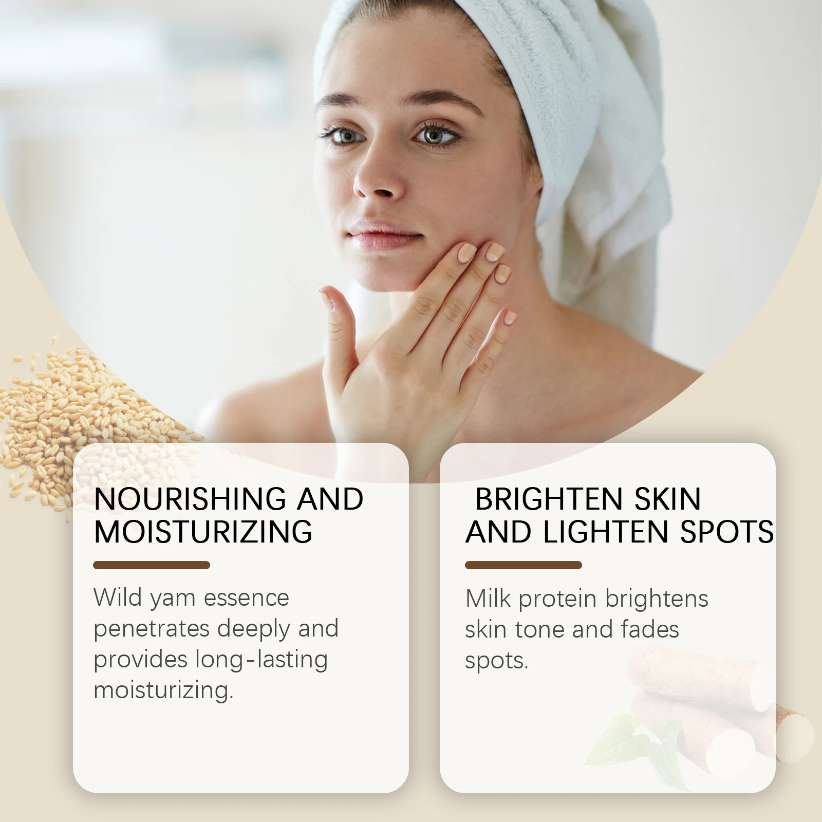 Тонизирующий тоник для лица Wild Yam сужающий поры укрепляющая эссенция кожи молния