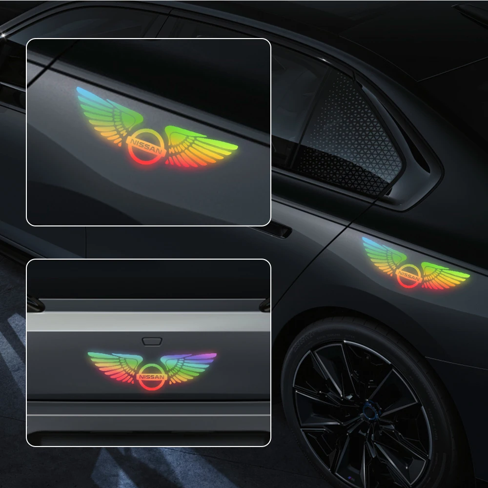 Новинка, 1/2 шт., автомобильные лазерные виниловые наклейки для Nissan Qashqai j11 j10 Juke X Trail t32 Tiida, автомобильные аксессуары Новинка, 1/2 шт., автомобильные лазерные виниловые наклейки для Nissan Qashqai j11 j10 Juke X Trail t32 Tiida, автомобильные аксессуары