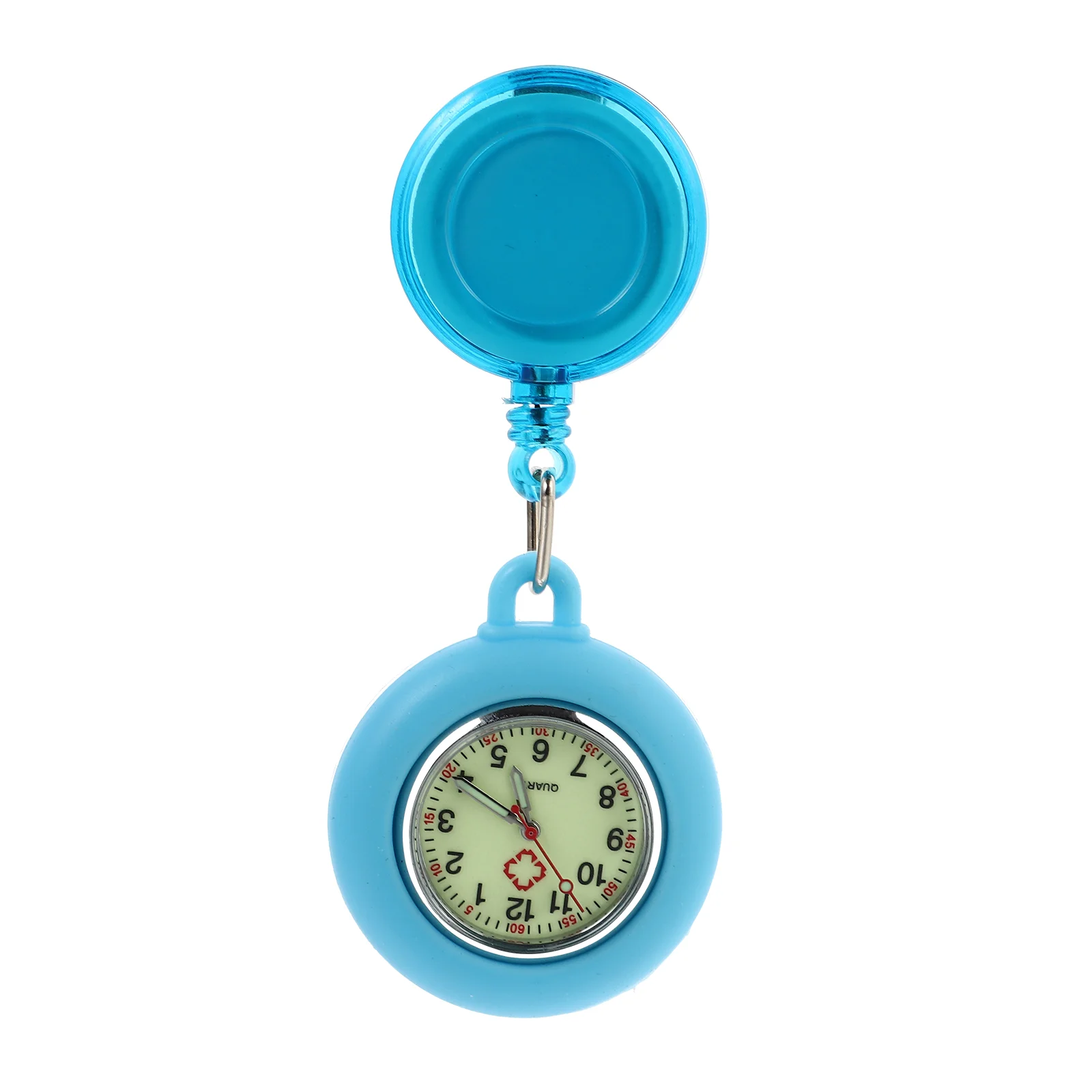 

Cartoon Pocket Watch Portable Luminous Watch Nurse Watch Quartz Clip-on Watch