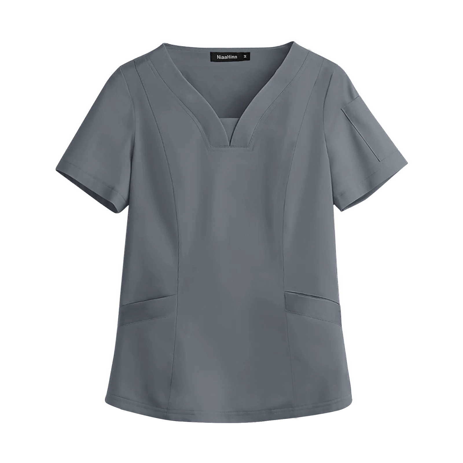 Женская скраб спандекс стрейч тонкая модная медицинская форма топы с коротким