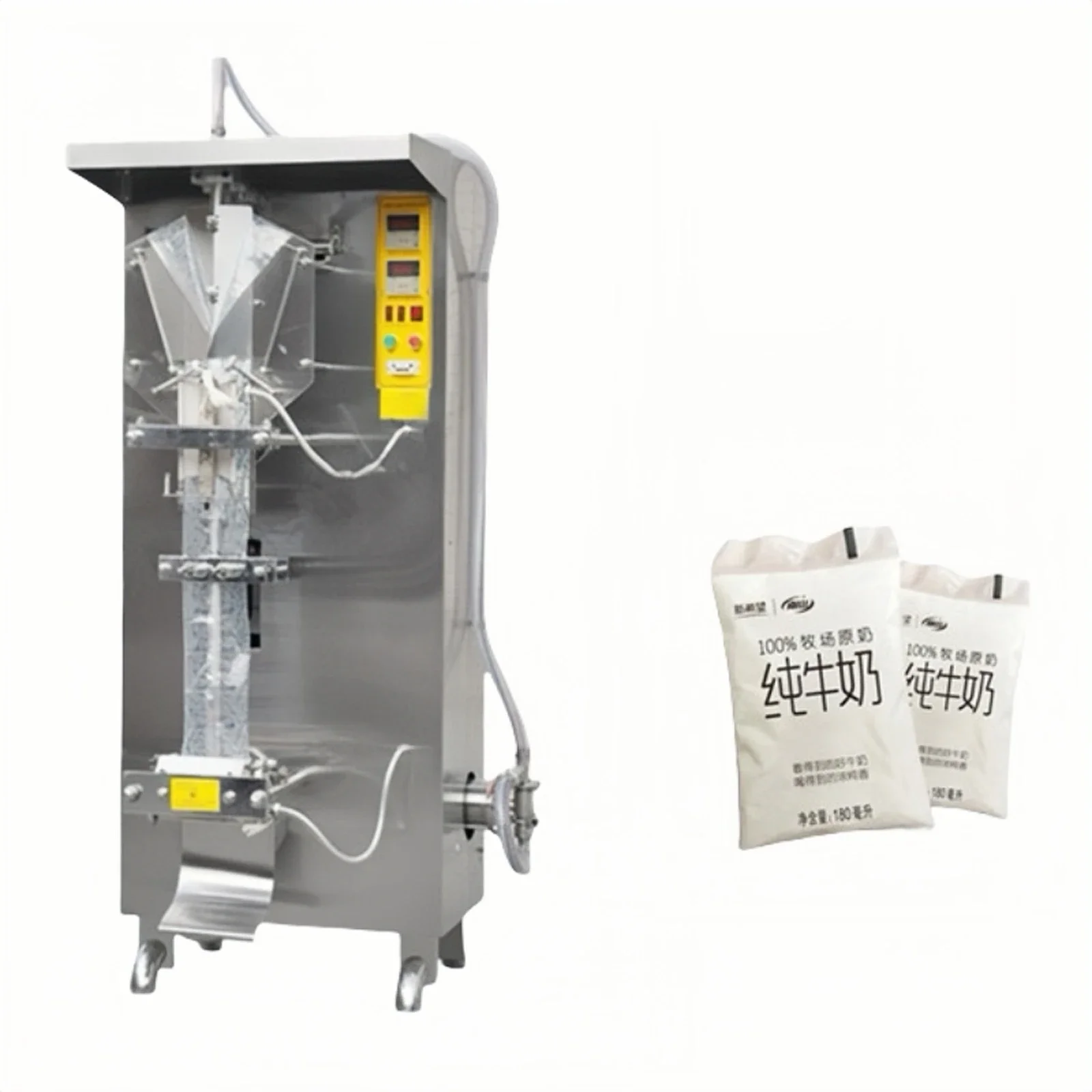 Automatische Verticale Zakje Zuiver Water Vloeibaar Melksap Пластиковая фольга Verpakking Afdichting Vulmachine