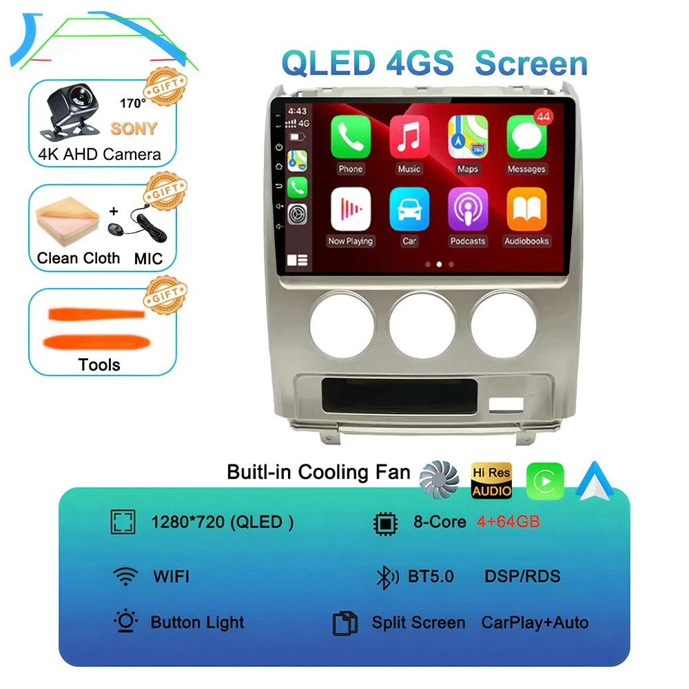 

Android 15 для Mitsubishi Delica D5 2007-2009 RHD авто радио стерео головное устройство lettore мультимедиаale navigazione GPS без 2din DVD