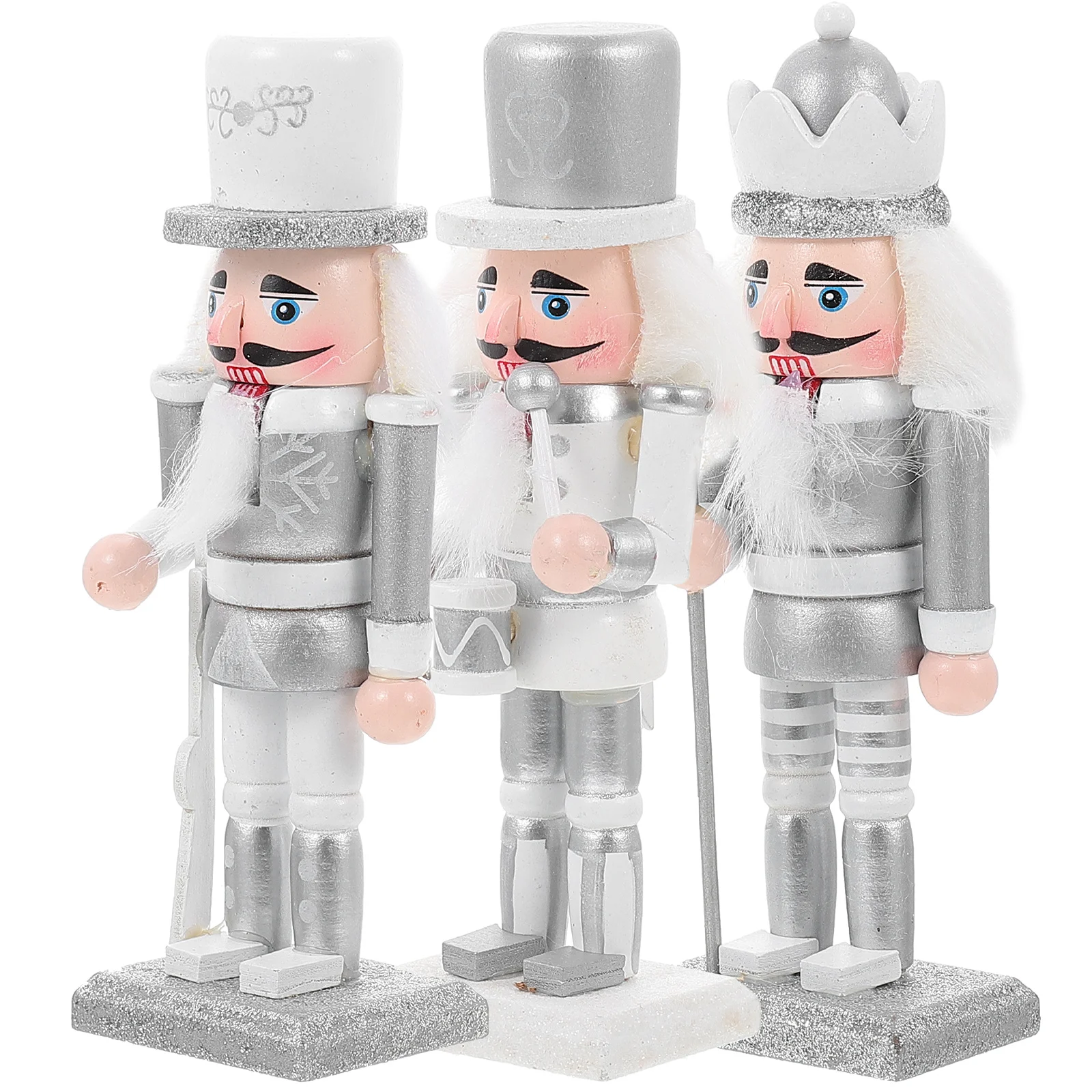 

Nutcracker Christmas Nutcrackersdesktop Wood Decor Wooden Soldier Ornaments Figures Figurine Party Holiday Puppet Craft Ornament