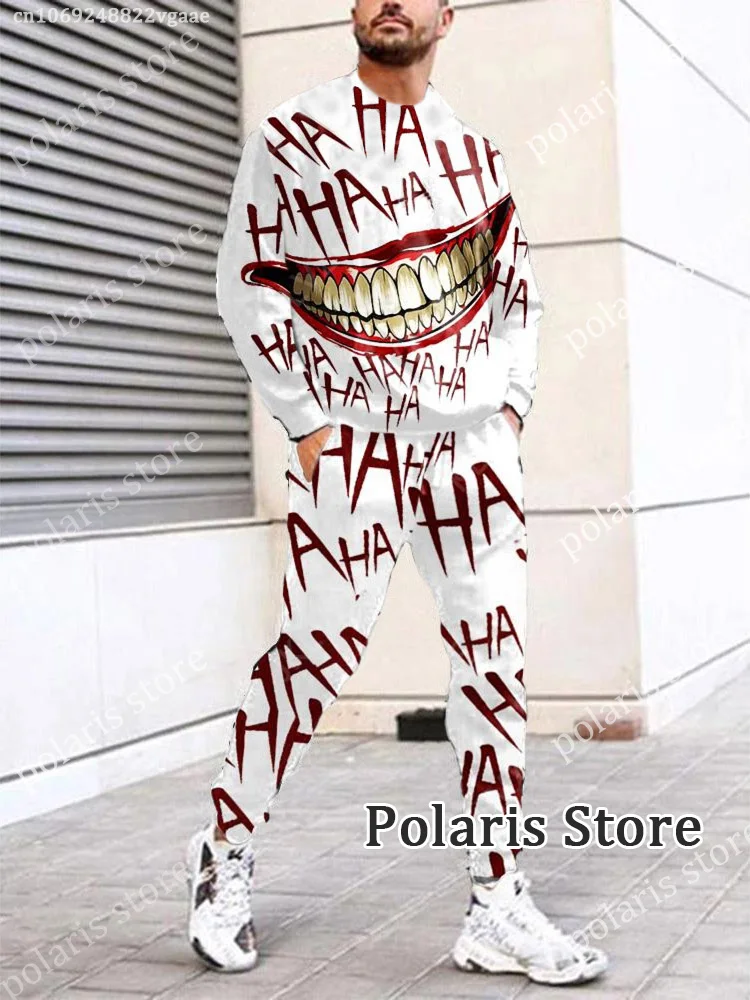 American Flag Tracksuit Men USA Pants 2 Piece Outfit Long Sleeve T Shirt Set Trousers Sweatpants Jogging Suits Oversized Clothes