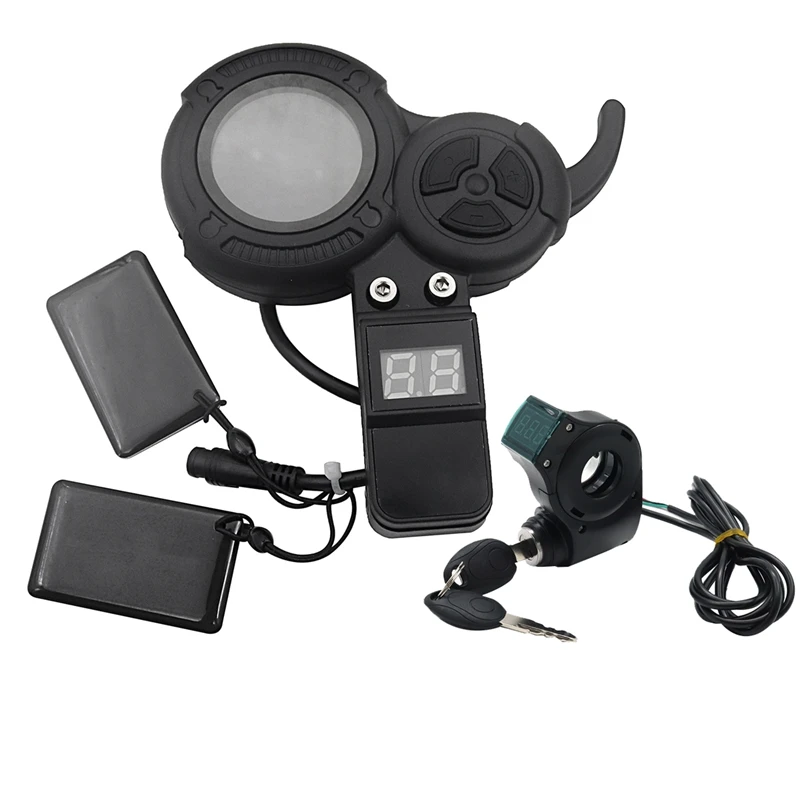 ЖК-дисплей для электронного скутера 36 В-60 В + ключ блокировки зажигания