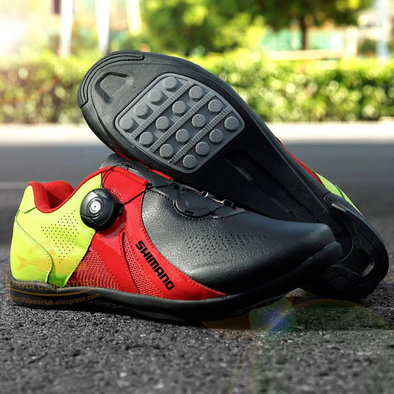 

2022 new SHIMANO breathable couple lockless cycling shoes men and women mountain road cycling shoes rotating buckle shoes