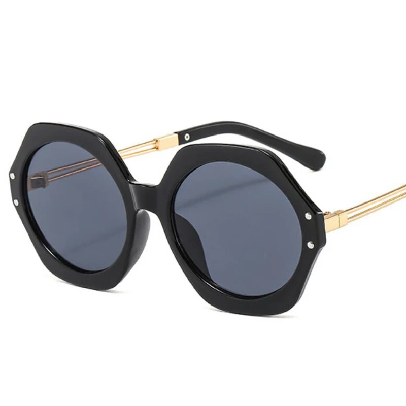 Очки солнцезащитные женские в стиле ретро Модные Винтажные многоугольные