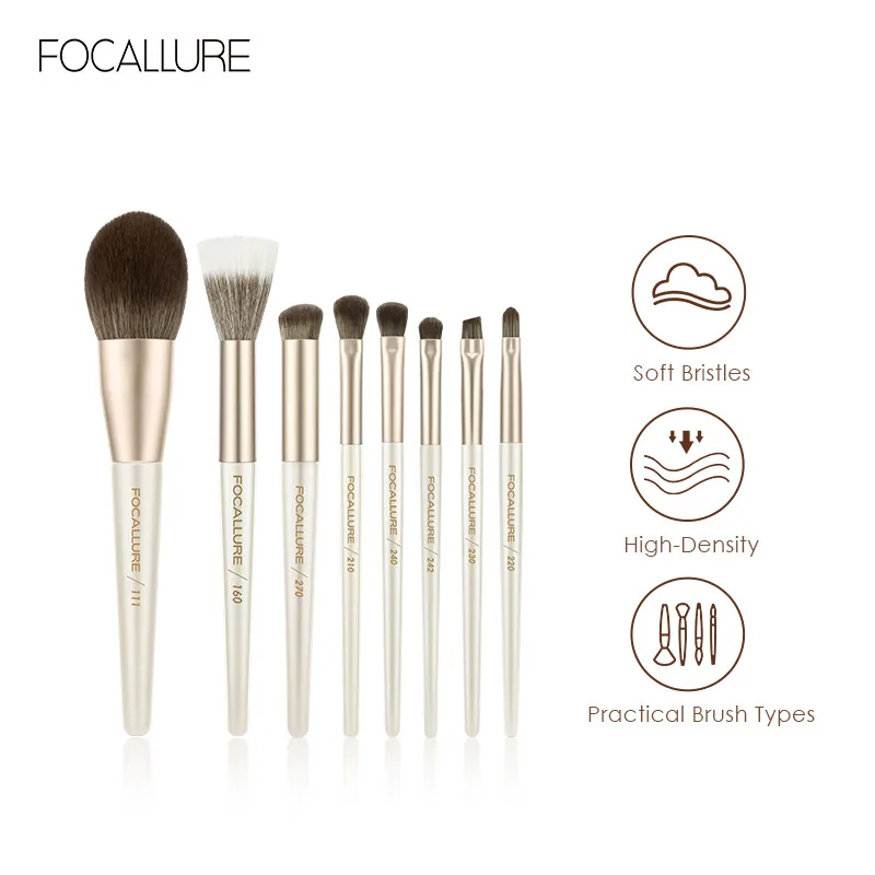 

FOCALLURE Multi-function Makeup Brush Set Professional Makeup Tool Eyeshadow Brush Angled Brow Brush Precision Brush Eye Makeup