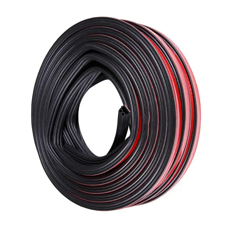 

T-Type Rubber Edge Seal Automotive Weather Seal Stripping 40 Feet Universal Self Adhesive Auto Rubber Weather Draft Seal Strip