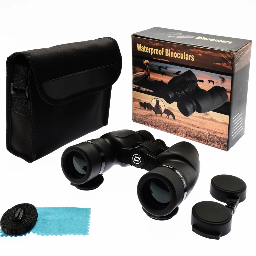 

Mentch 20x36 Waterproof Hand-Held Binoculars-Wide front Lens-1000m /56m-Black