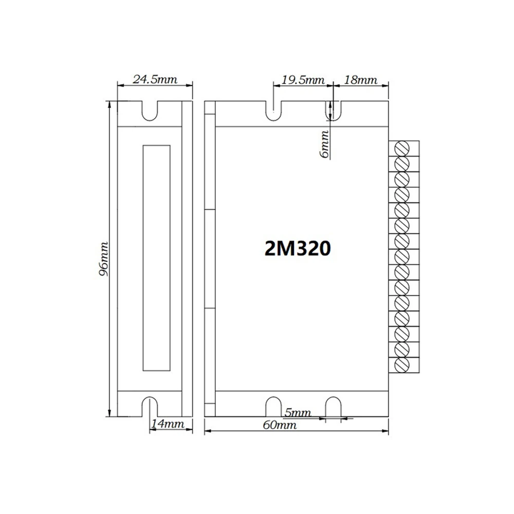 42-ступенчатый драйвер двигателя 2M320 20 28 35 39 57 плата привода шагового 128 подстройки