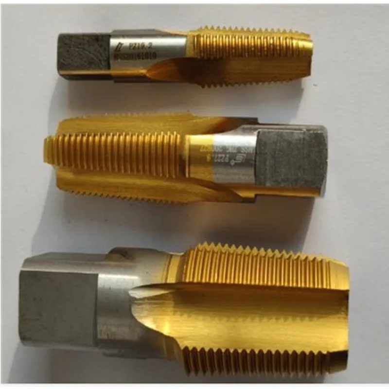 

PZ19.2 PZ27.8 PZ39 PZ56 Gas Cylinder Thread Taps Tool Cylinder Cone Thread CNC Tapping Tool Titanium Plated Taper Pipe Tap
