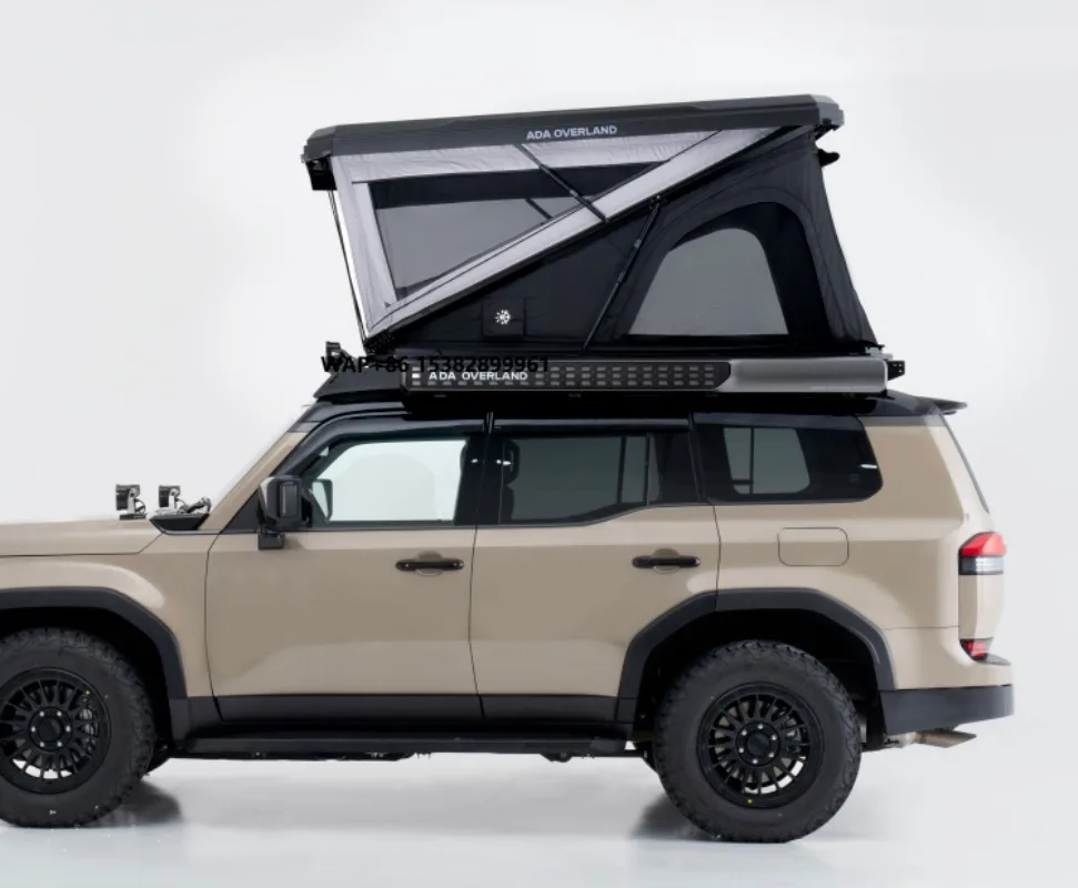 Фото Палатка на крышу автомобиля ADA OVERLAND 130/155 см с большим пространством, корпусом из ABS-пластика, открытием одной кнопкой, легкая, с надувным матрасом №1