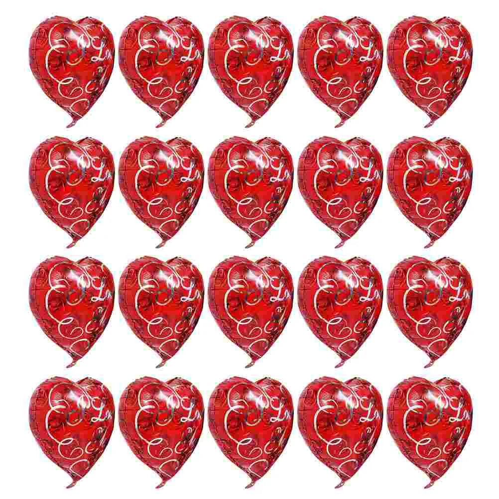 

20pcs Red Love Aluminum Film Balloon Red Love Balloon Party Love Balloon