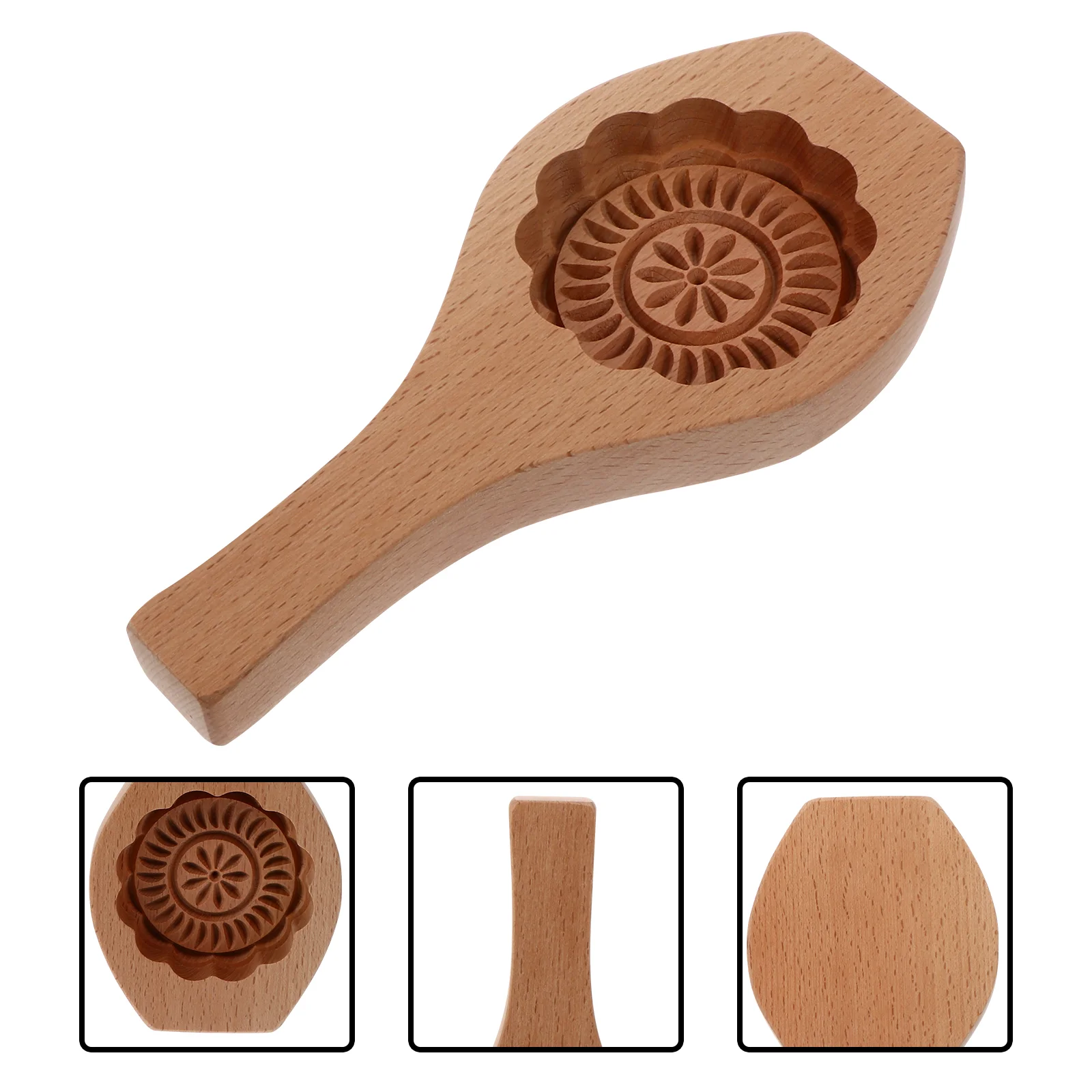 

Cake Cookie Mold Baking Press Moon Mould Mooncake Stamp Stamps Household Greenbean Butter Pan Making Tools Chocolate Wood