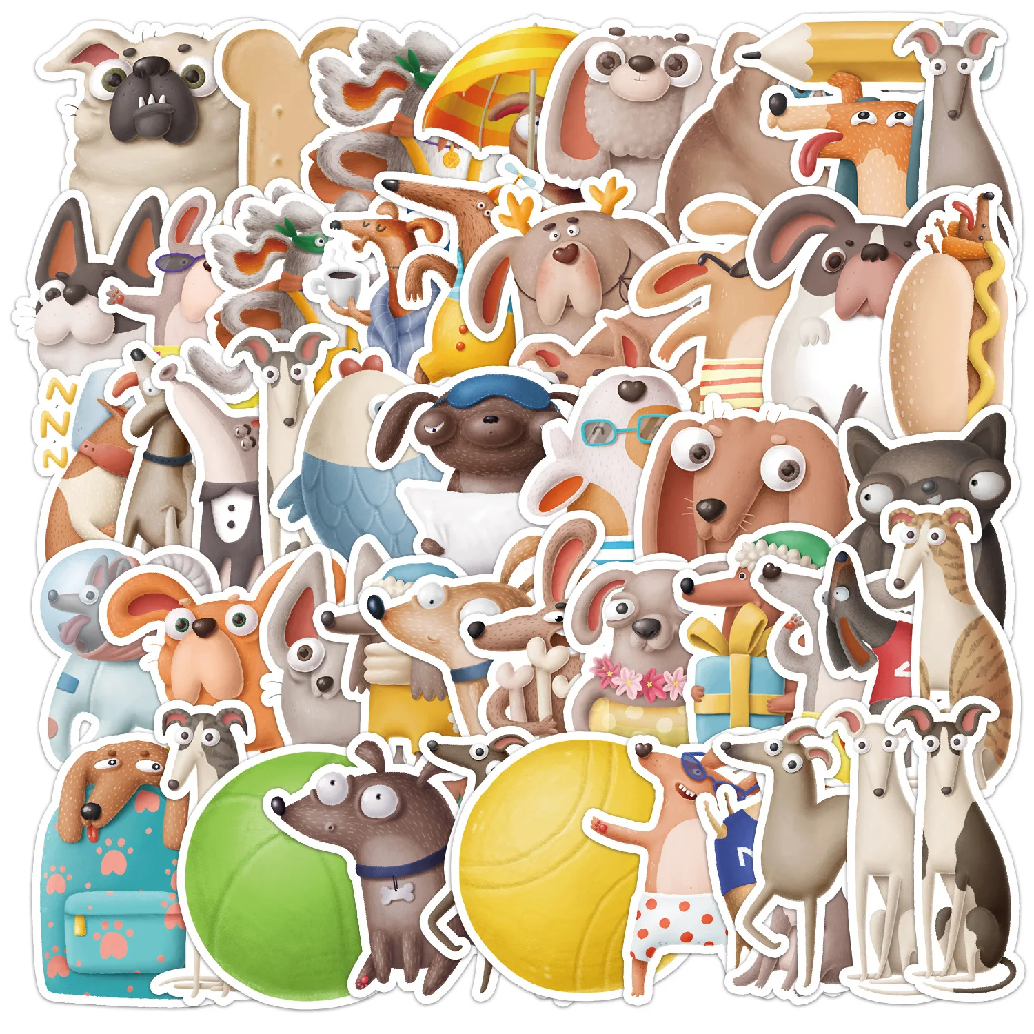 

Children's Stickers Cartoon Animals Laptop Skateboard Notebooks Phone Case Sticker Pack Aesthetic Stationery Helmet Bicycle