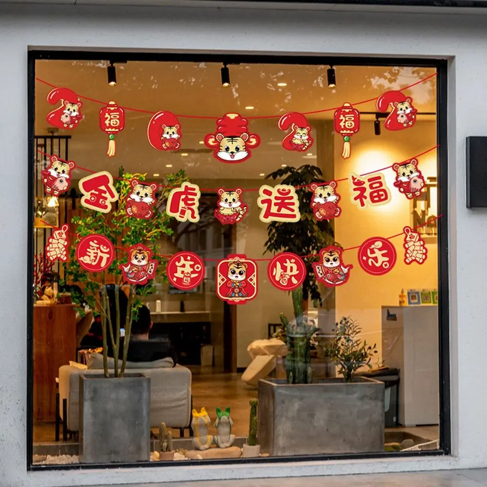 

Гирлянды для декора гостиной, праздничные украшения на удачу, подвесные флаги, новогодние украшения, баннеры, украшения для дома