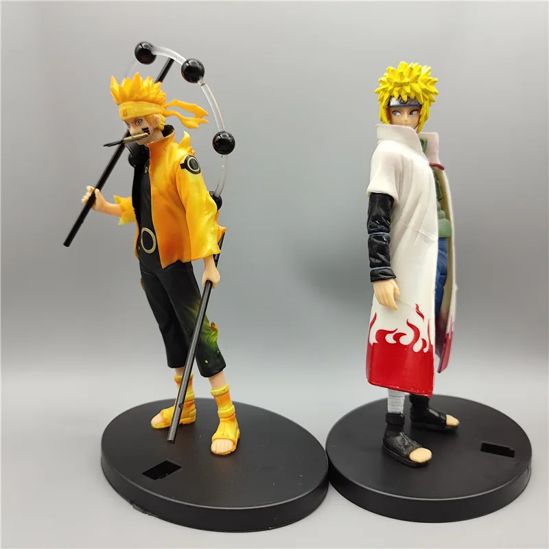 

New 18cm Anime Naruto Uzumaki Naruto Namikaze Minato Doll Action Figure PVC Figurines Kids Toys Collection Figures Friends Gifts