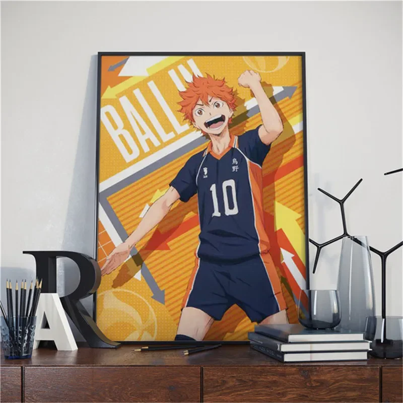 Аниме Haikyuu манга печать на холсте