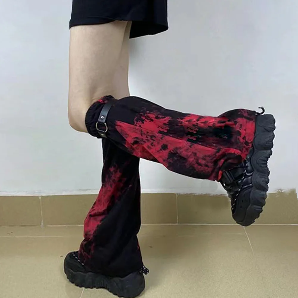 Four Seasons Universal Over-the-Knee Y2K Warm Foot Cover Punk Gothic Solid Color Women Stockings Street Hot Girl Skinny Leg Cove