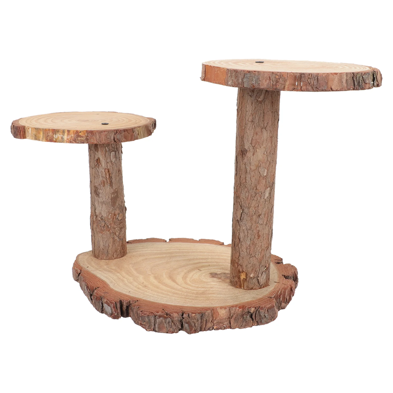 

Stand Wood Cupcake Cake Tier Displaytiered Holder Serving Round Tea Party Rustic Shelfplatter Tray Wooden Server Natural