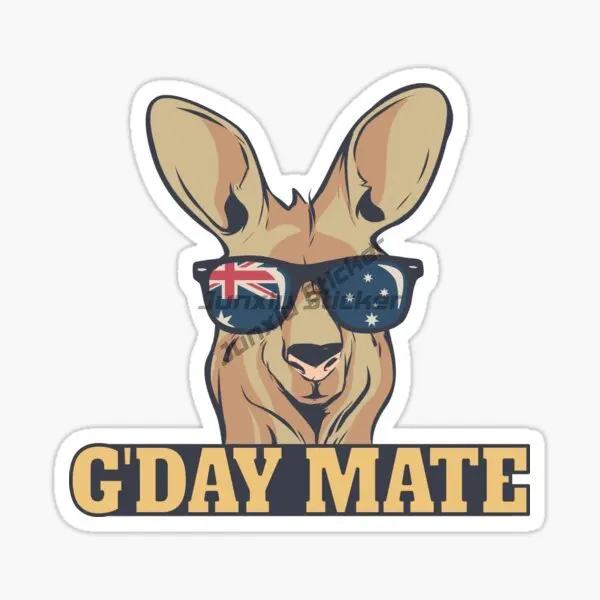 Креативная карта австралийского флага AUS эмблема кенгуру ПВХ наклейка для