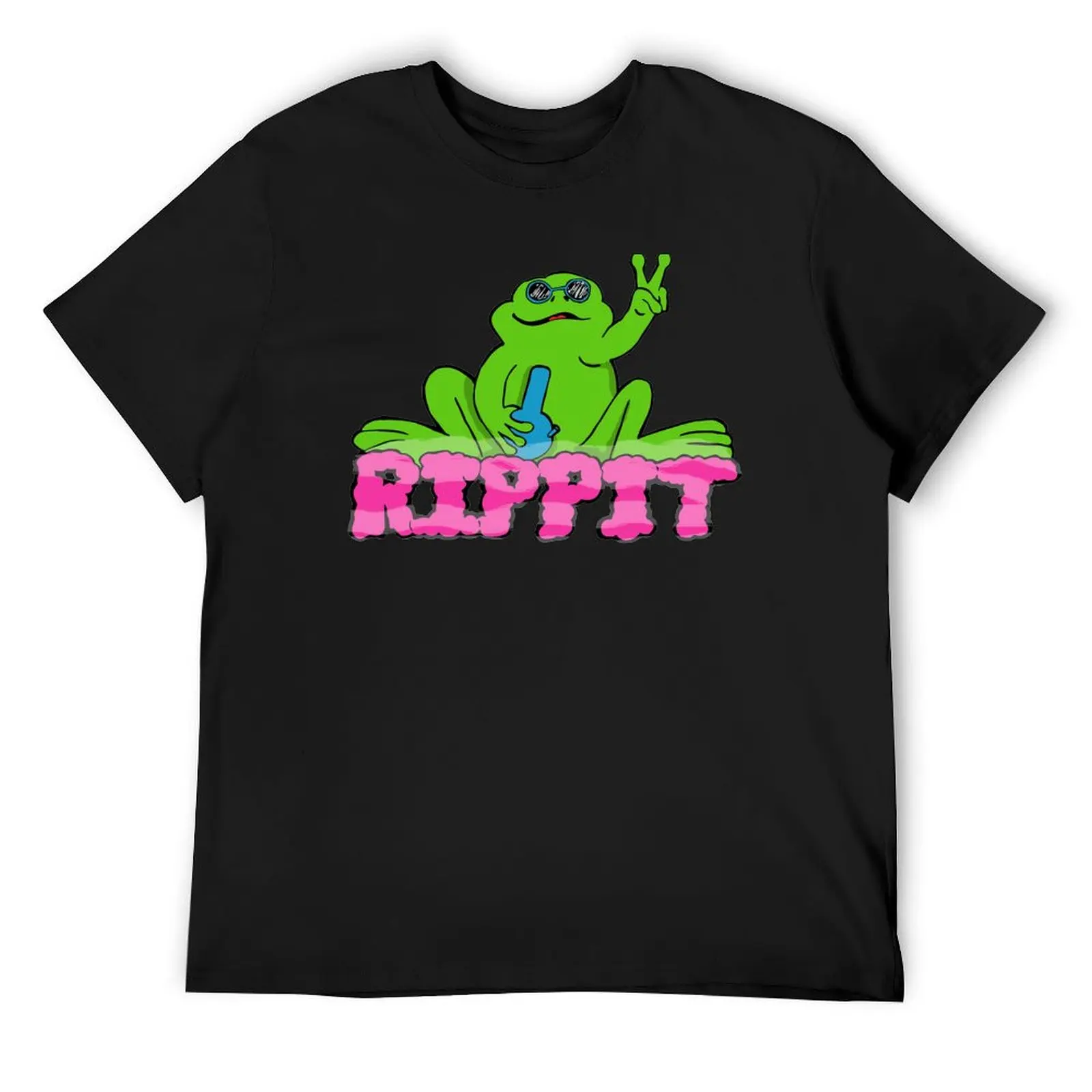 Футболка Rippit The Stoner Frog Peace Sign футболки с рисунком мужские забавные графикой