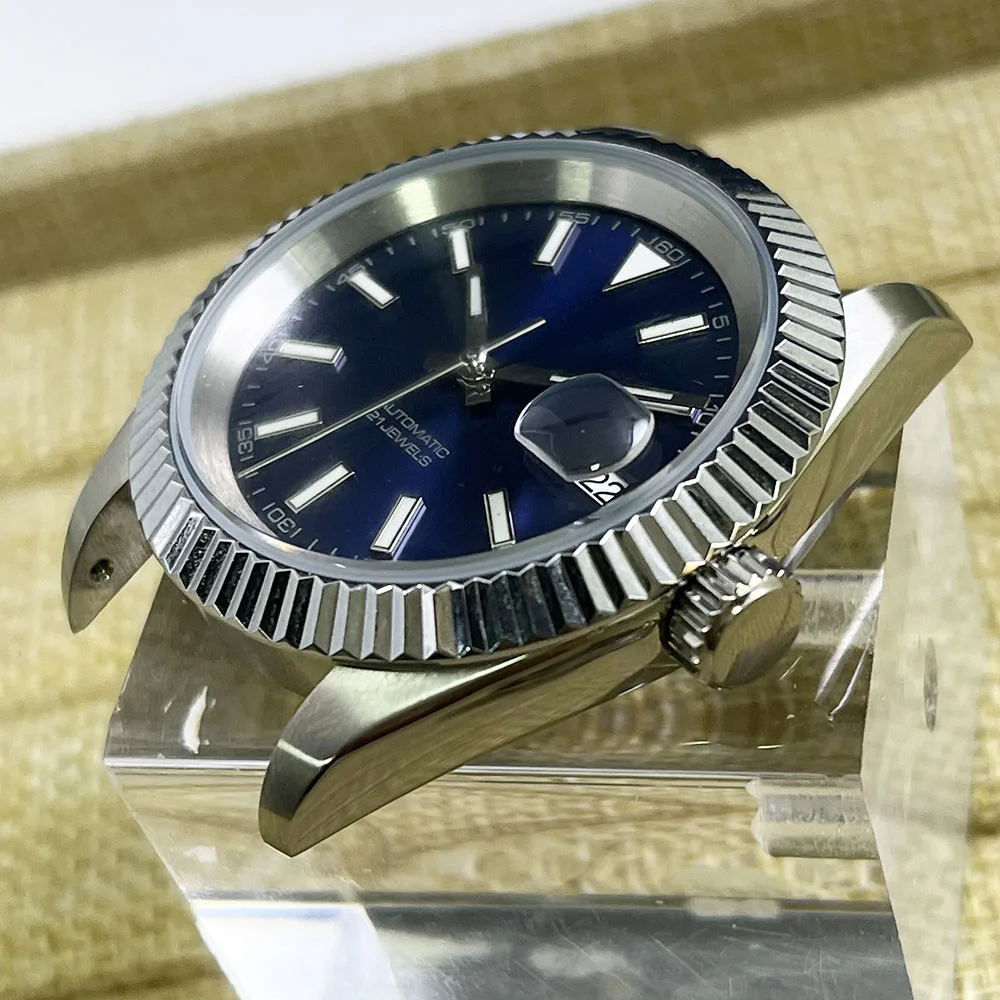 Высококачественные белые автоматические механические часы 39 мм