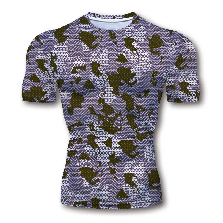 

New Tactical Men T-shirt Jersey Summer Military Camo Compression Breathable Camouflage Tights Army Combat Tshirt Sportswear