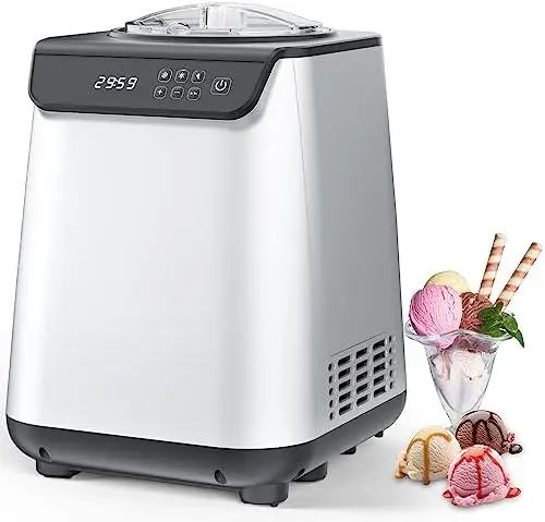 

Полностью автоматическая машина для мороженого со встроенным компрессором, машина для фруктового йогурта, не требует предварительной замораживания, съемная чаша для мороженого