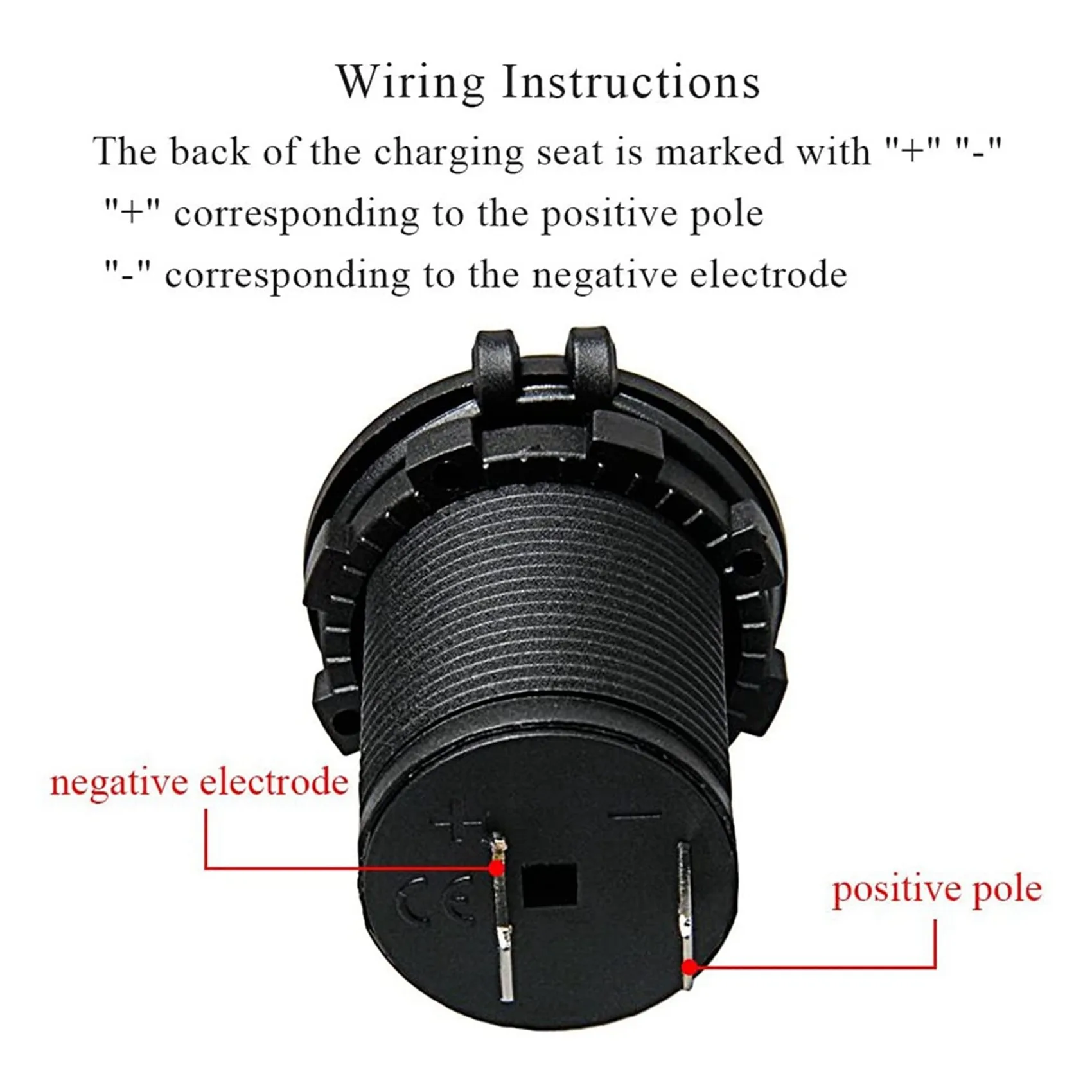 With Blue Led Indicator, Car Lighter Charger Socket 0.6 M Co