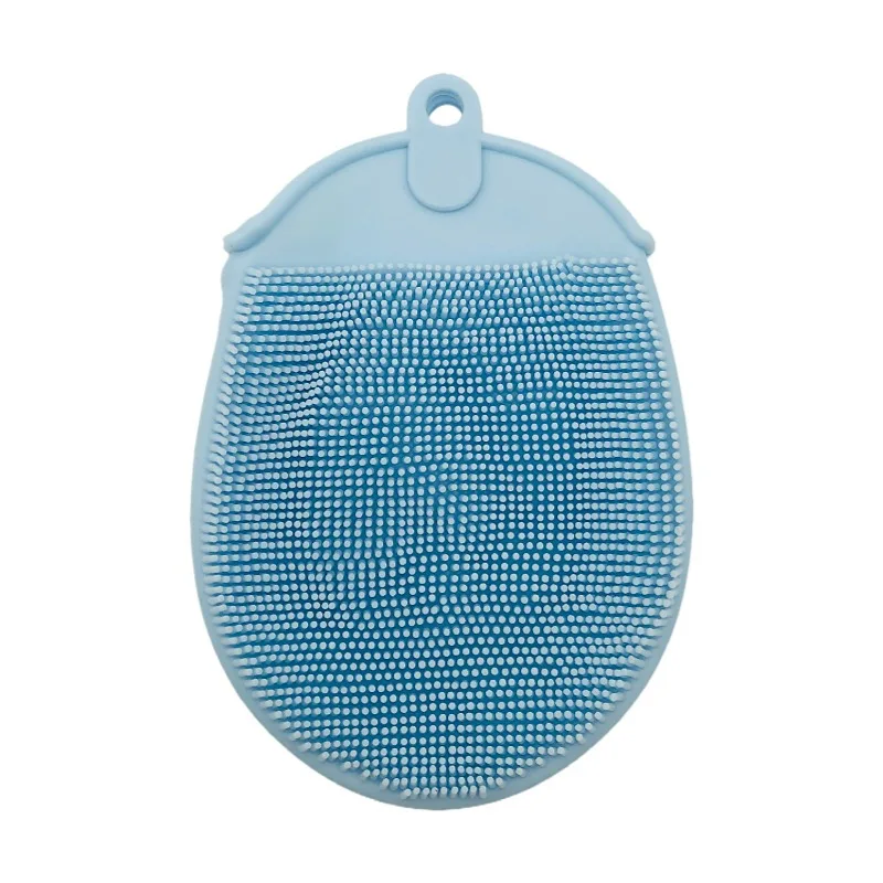 

Bath Glove Mud Dirt Remover Scrub Showers Bubble Silicone Massage Bath Brush with Hook Soft Exfoliating Gloves Body Scrubber