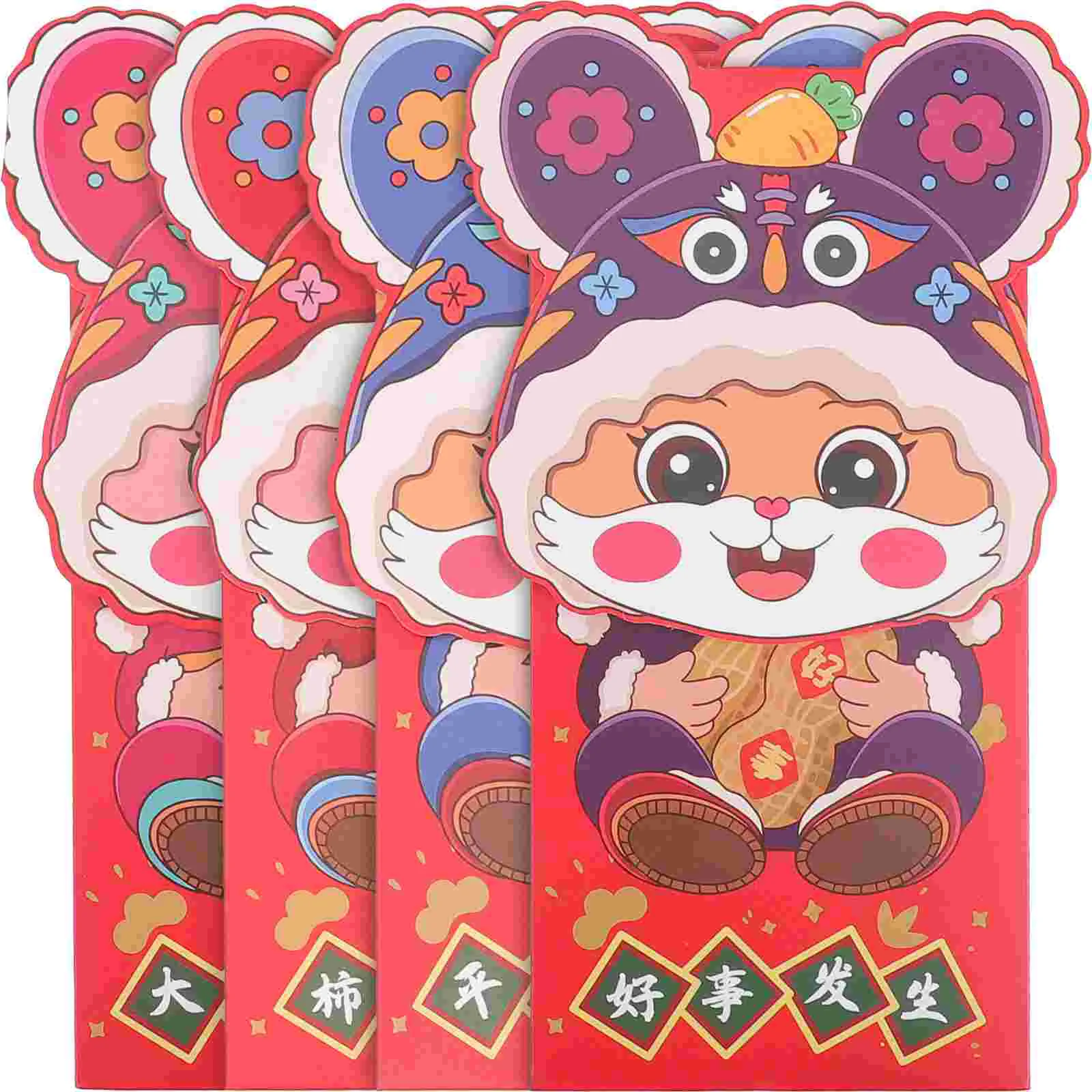 

Year Red New Envelopes Money Envelope Rabbit Chinese Packets Pocket Packet Festival Spring The Lunar Paper Hongbao Luck Lucky