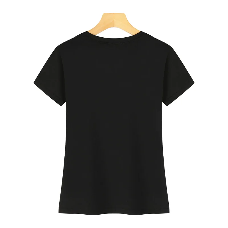 Женские футболки IZEVUS с бриллиантами высокого качества свободные для отдыха