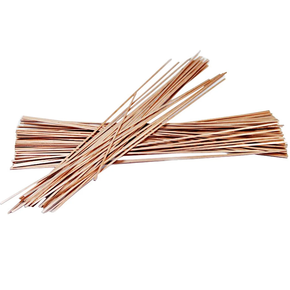 

20 Pcs Flat Electrode Welding Rod Phosphor Copper Low-melting 1.3*3.3*400mm For Welding Copper Pipe Refrigerators Repairing Tool