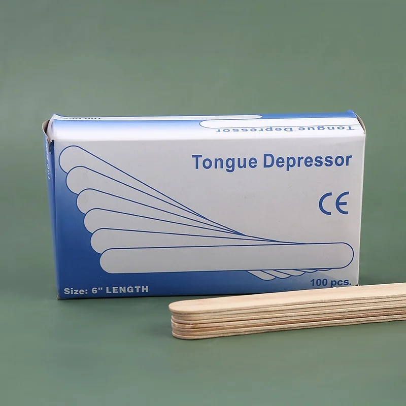 

100PCS Woman Wooden Body Hair Removal Sticks Wax Waxing Disposable Sticks Beauty Toiletry Kits Wood Tongue Depressor Spatula