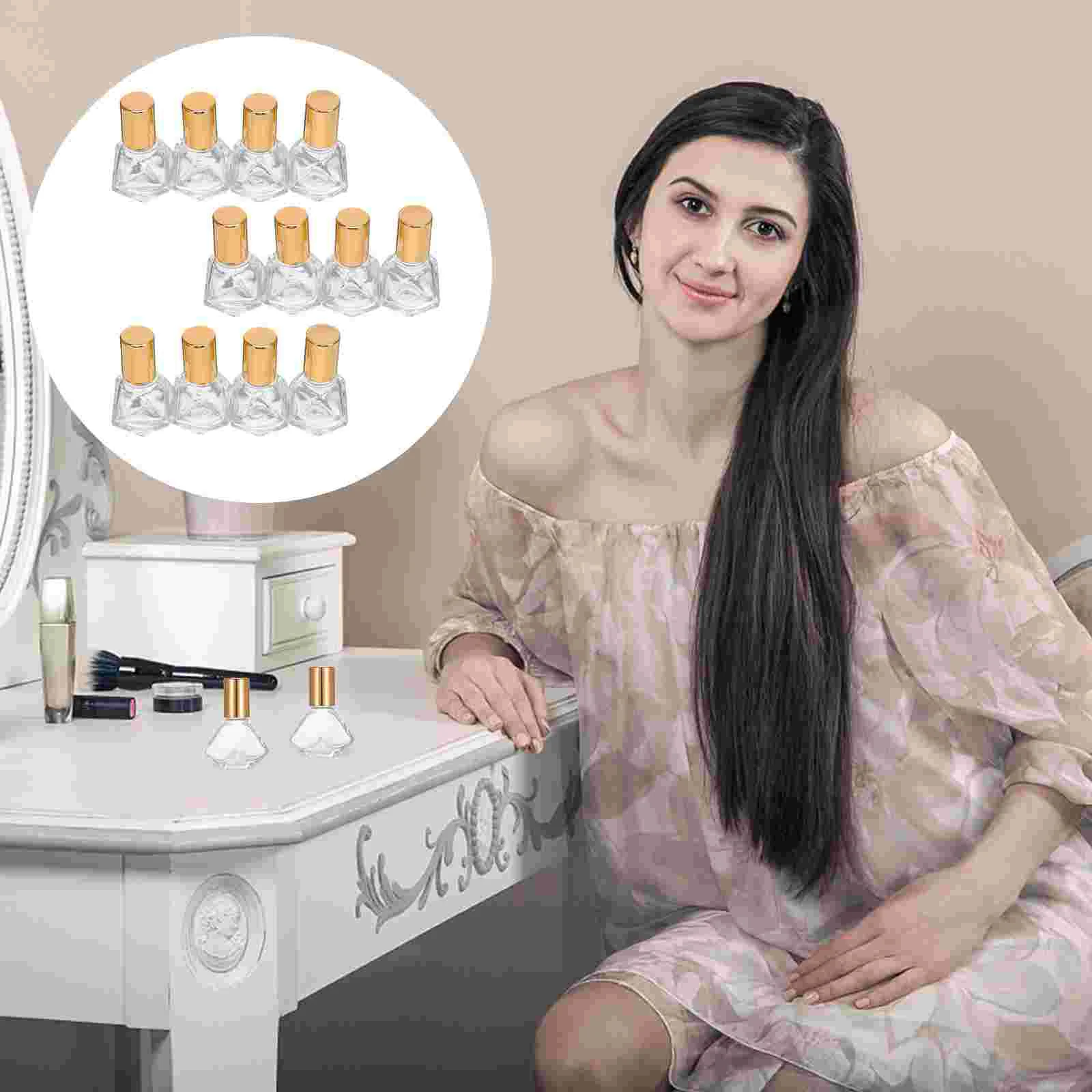 

Travel Lotion Container Glass Roller Bottle Perfume Bottles Massage Cap Essential Oil Kit Arabic