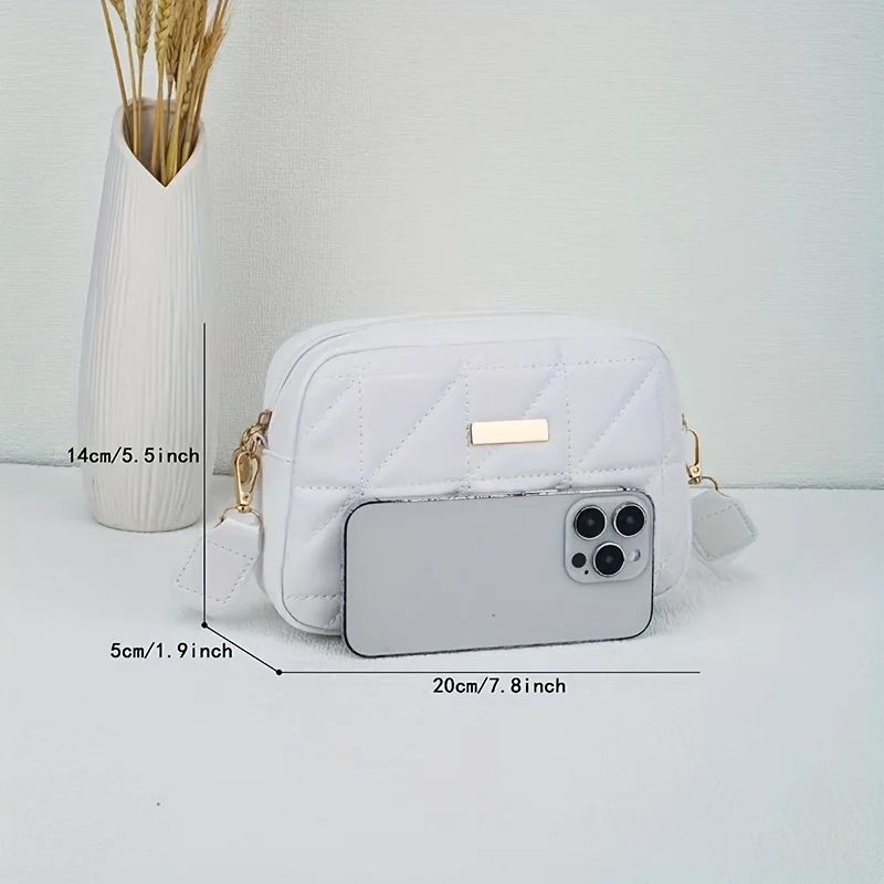 Модная Сумка Через Плечо С Вышивкой Женская Повседневная Маленькая Квадратная