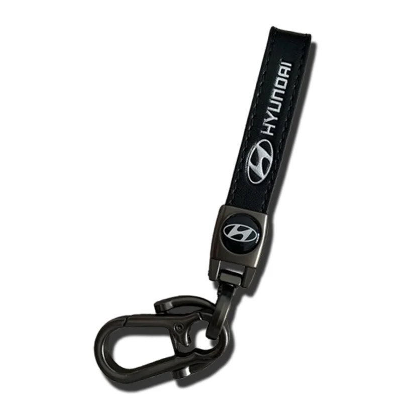 

Кожаный брелок с эмблемой автомобиля, брелок-подвеска для Hyundai ACCENT CELESTA ELANTRA I30 I40 IX20 Ix35 MISTRA SANTAFE Sonata