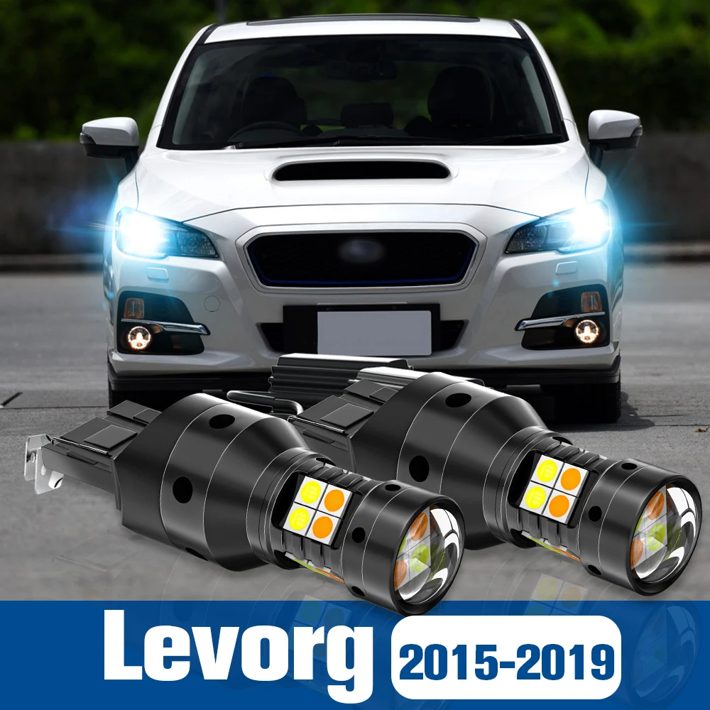 

2pcs LED Dual Mode Turn Signal+Daytime Running Light DRL Accessories Canbus For Subaru Levorg 2015-2019 2016 2017 2018