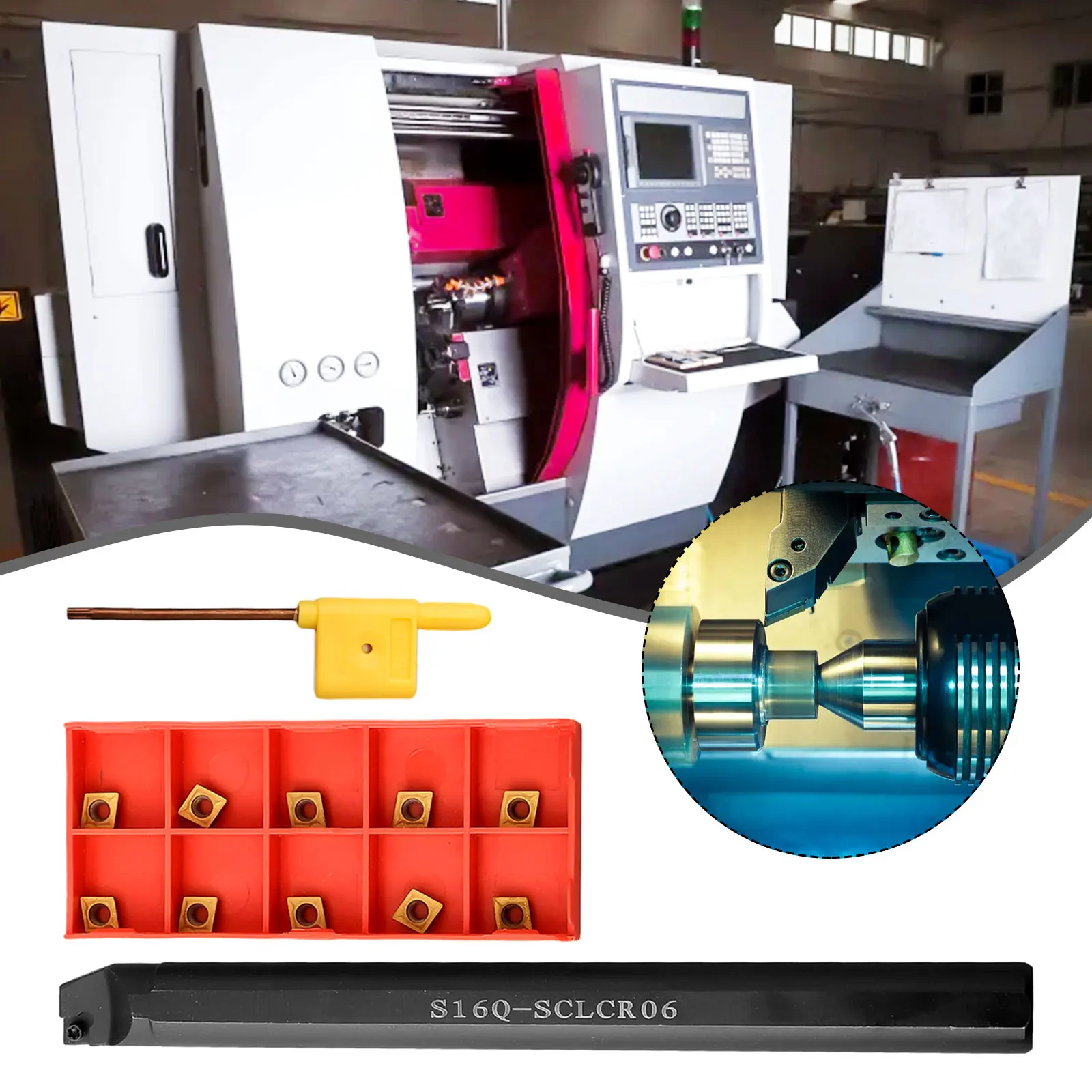 Улучшите эффективность обработки с помощью токарного станка S16Q SCLCR06 для