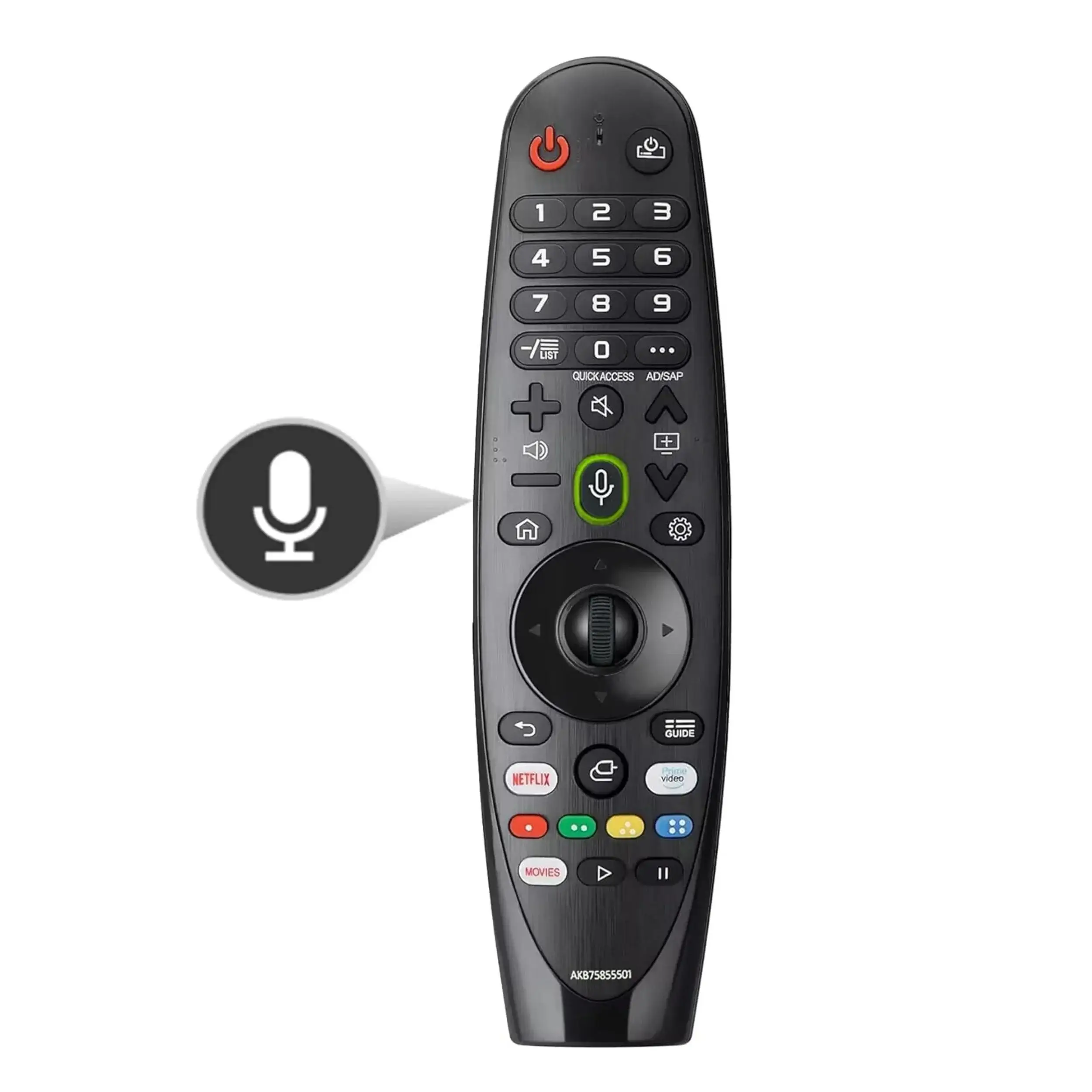 Модернизированный пульт Voice Magic для LG OLED Smart TV Remote Замена AN-MR20GA MR19BA MR18BA MR650A с
