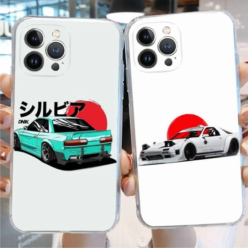 

Modified cars JDM Phone Case For iPhone 14 11 12 13 Mini Pro XS Max Cover 6 7 8 Plus X XR SE 2020 Funda Shell