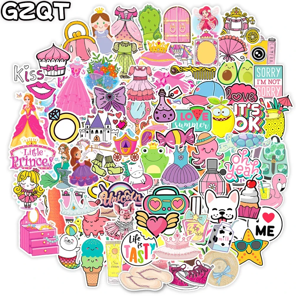 10/70 шт. аниме-наклейки принцессы с героями мультфильмов для девочек сделай сам