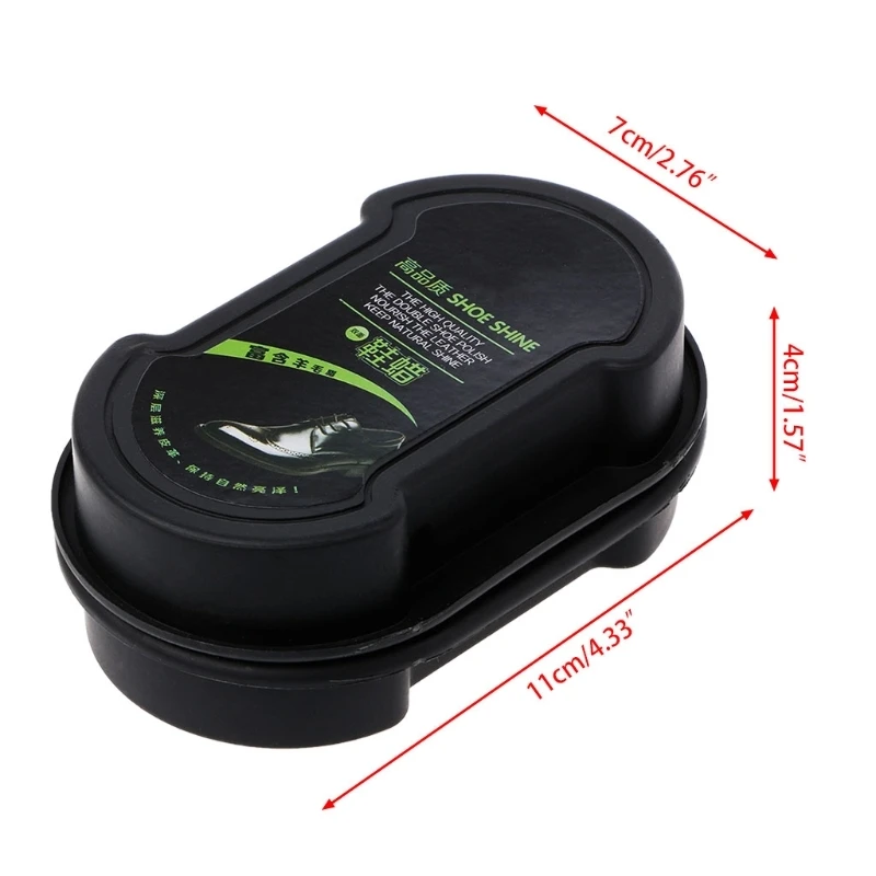 Щетка для чистки обуви Quick Polish, жидкий воск для чистки, губка для ...