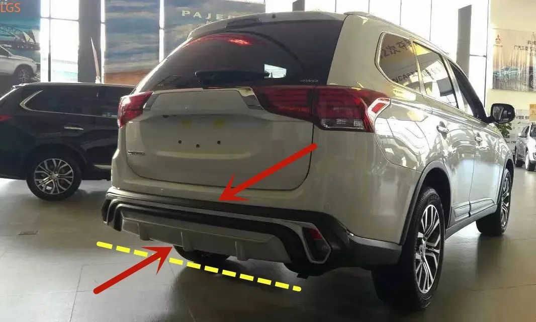 

For Mitsubishi Outlander 2016-2019 ABS Engineering Plastics Car Front and rear bumpers Anti-collision protection car accessories