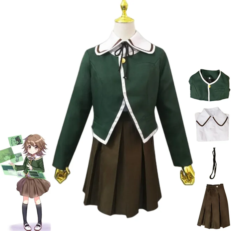 

Game Anime Danganronpa Trigger Happy Havoc Cosplay Costumes Chihiro Fujisaki Women Jackets Skirts Uniform Suit Halloween Gift