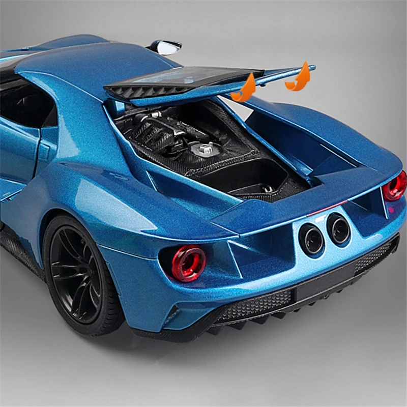 WELLY 1:24 2017 Ford GT металлическая модель автомобиля